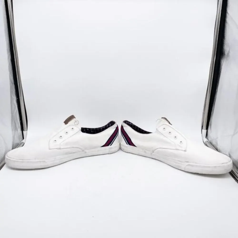 Ben Sherman Men's Percy‎ Laceless Sneakers White Size 12